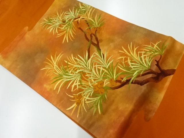 JAPANESE NAGOYA OBI / WOVEN PLANTS